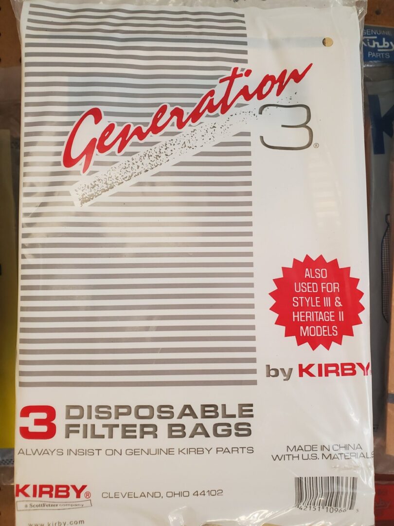 Kirby disposable filter bags